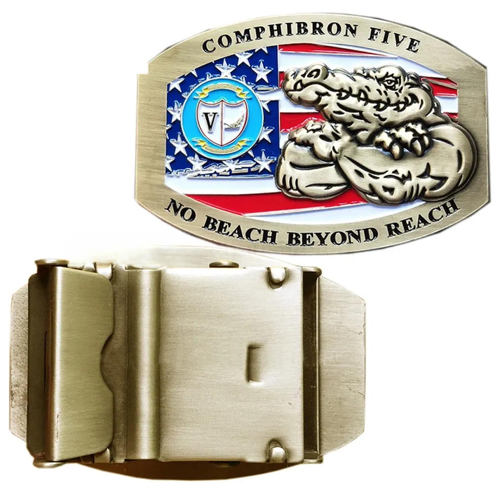 Alligator US Flag Web Buckle — view 2