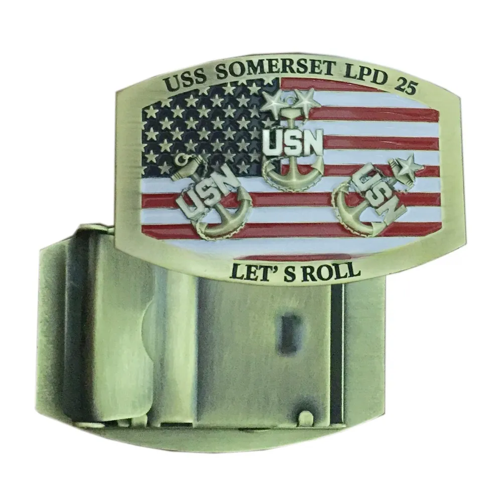 Antique Gold and Silver Belt Buckle — view 2