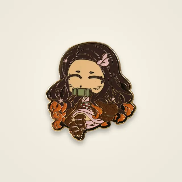 Bamboo-Muzzle Demon Girl Pin