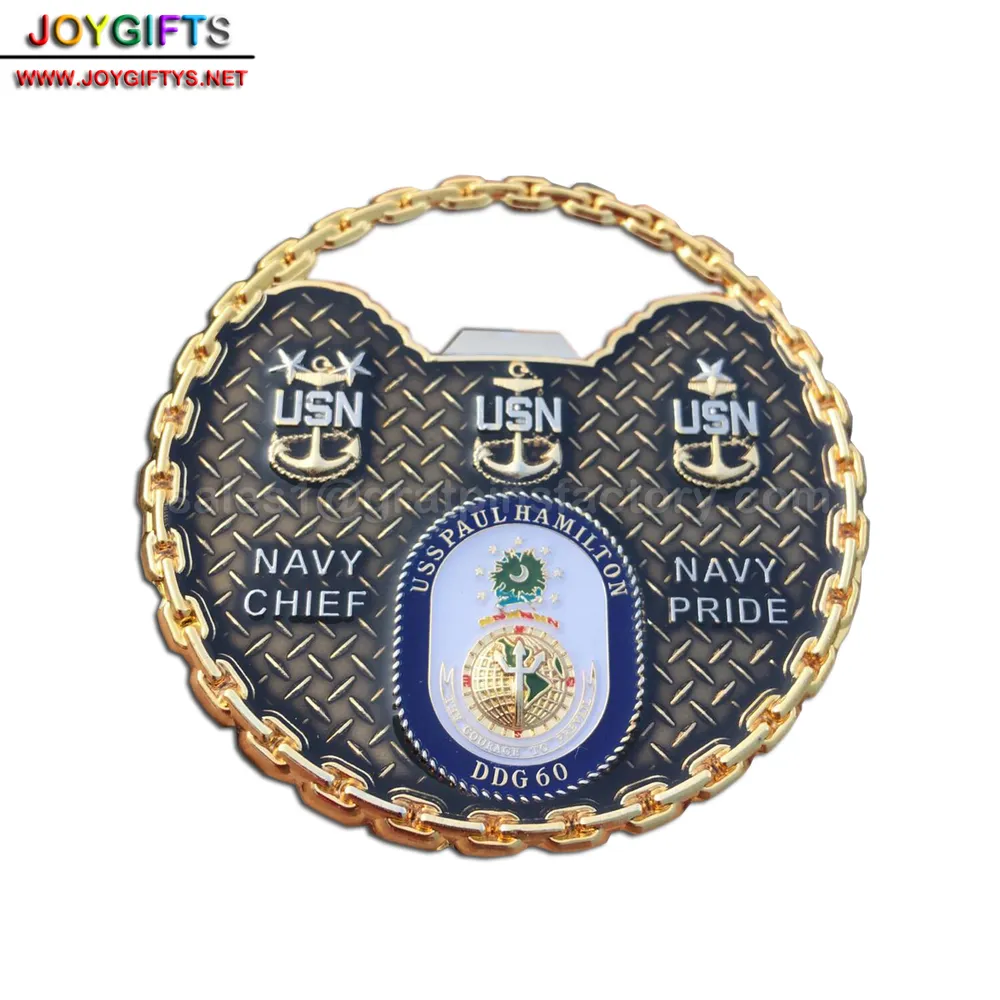 Bottle Opener Challenge Coin — view 2