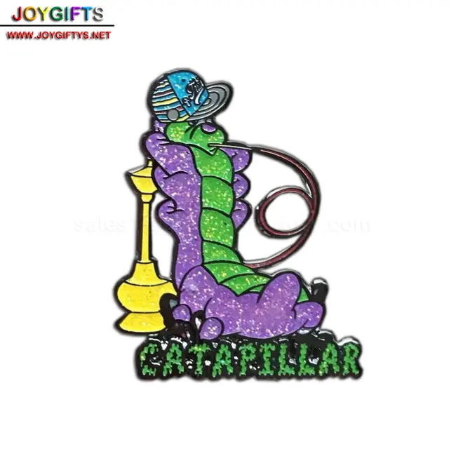 Cut Out Glitter Enamel Pin