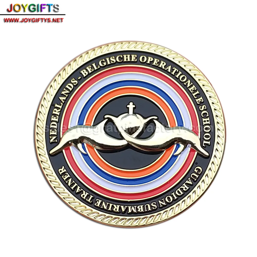 Double Goldfish Challenge Coin — view 2