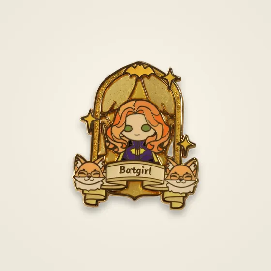 Gothic Arch Heroine Glitter Pin