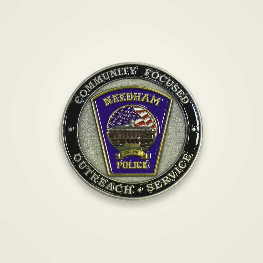 Needham Police Department Coin — view 2