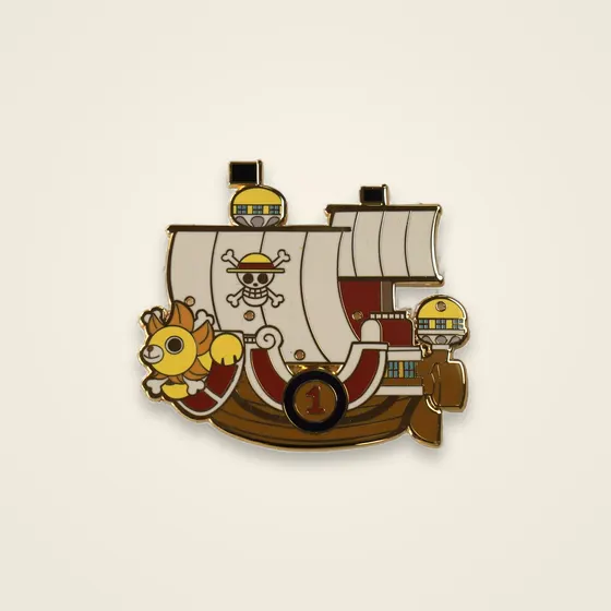Gold Pirate Galleon Pin