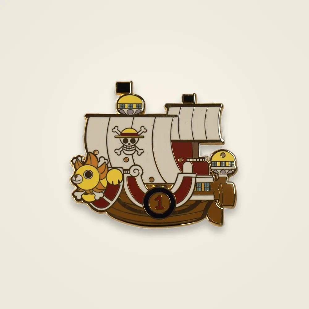 Gold Pirate Galleon Pin