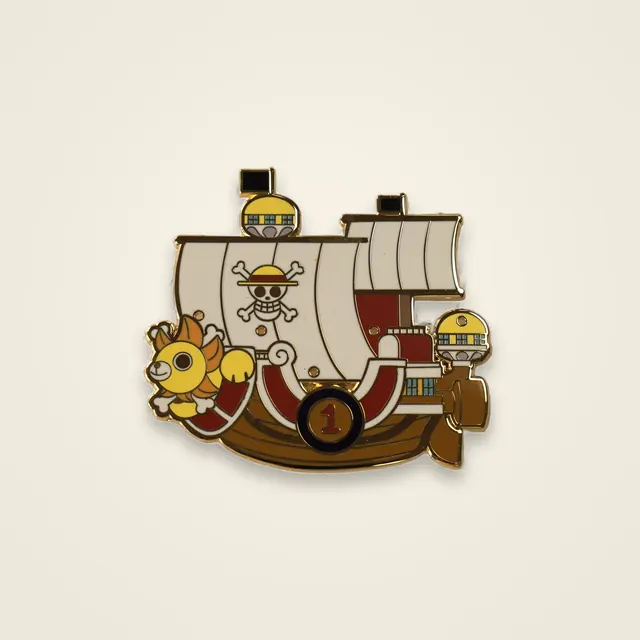 Gold Pirate Galleon Pin