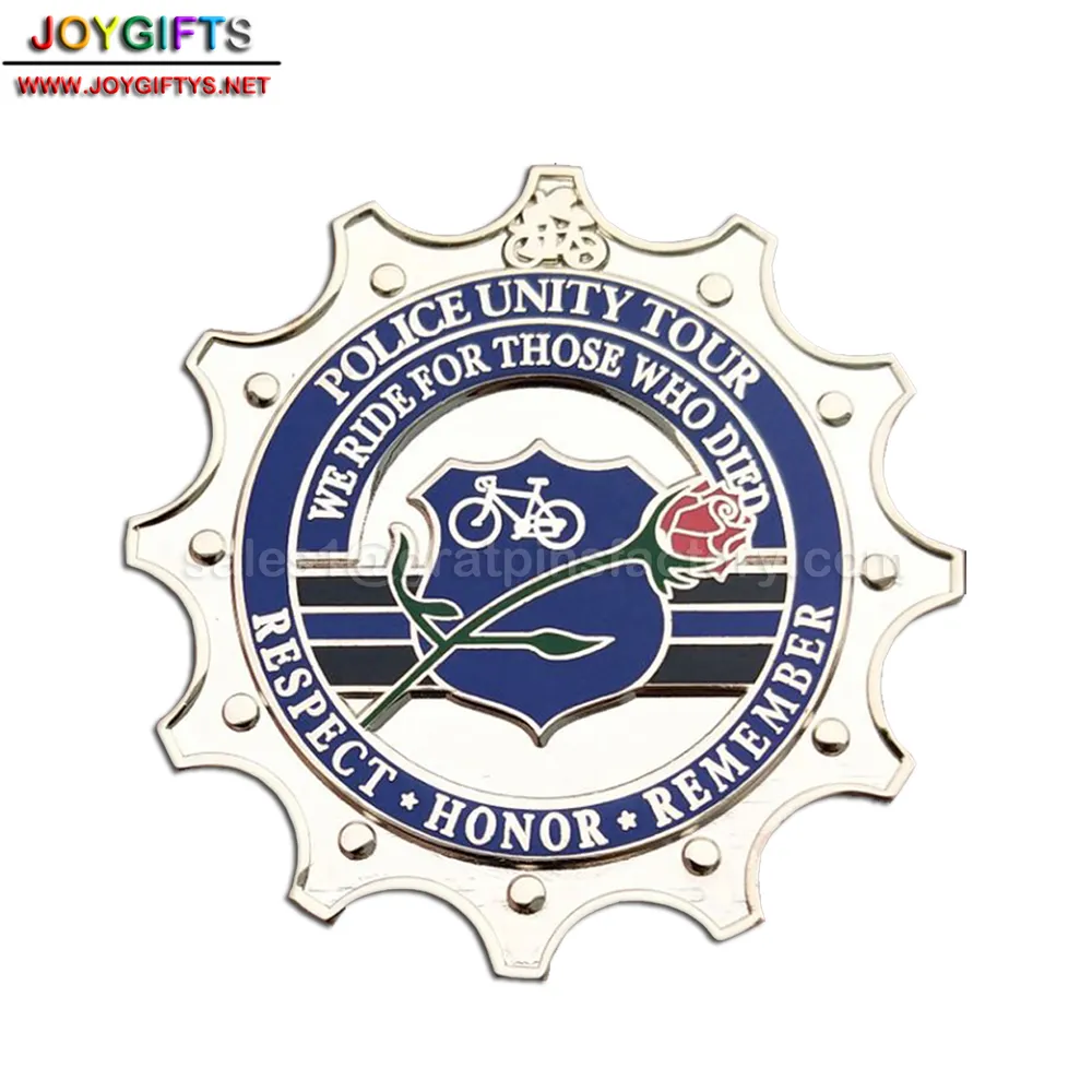 Police Unity Tour Challenge Coin — view 3