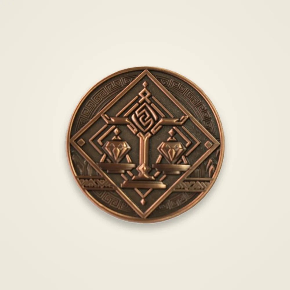 Scales of Justice Bronze Coin