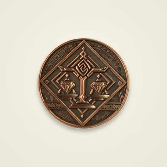 Scales of Justice Bronze Coin