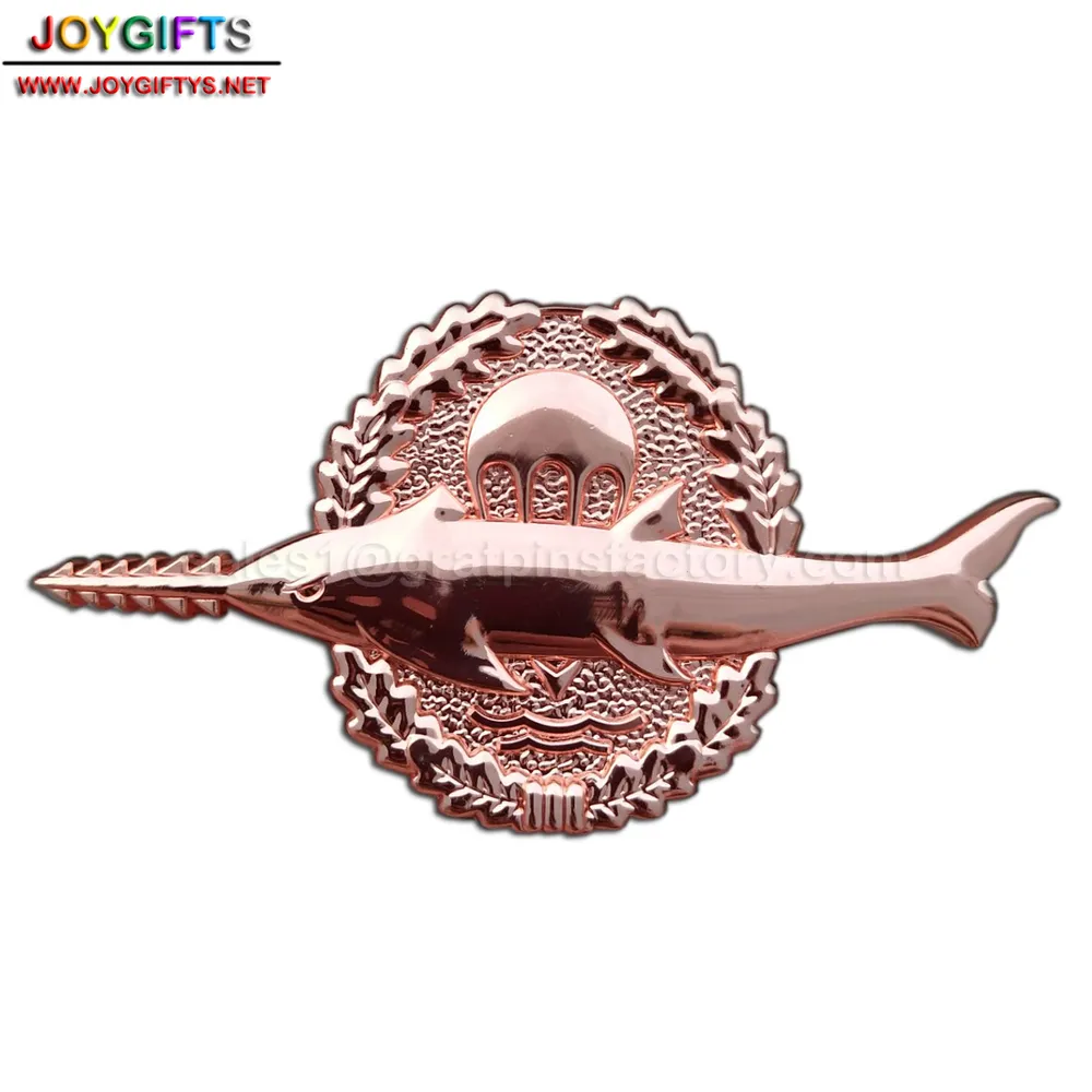 Shiny Metal 3D Challenge Coin — view 3