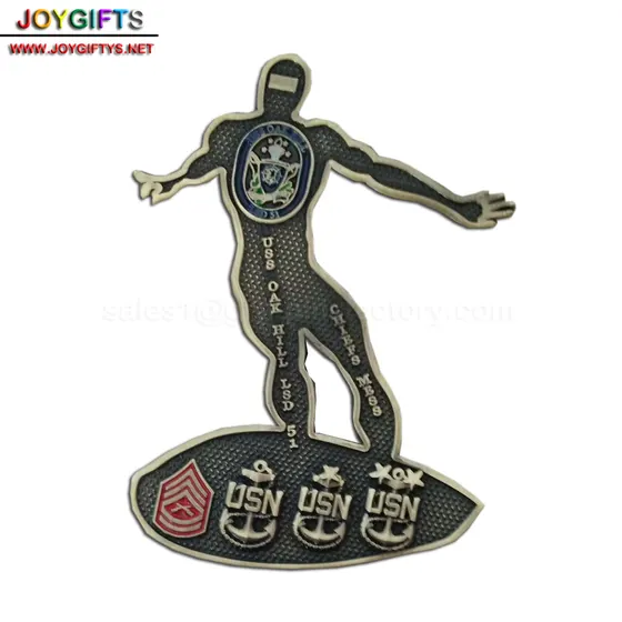 Silver Man Challenge Coin