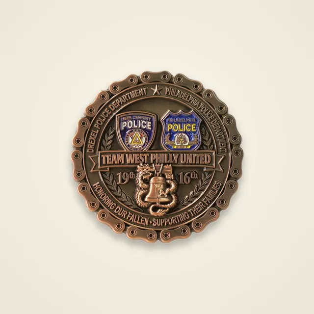 Bike-Chain Border Team Coin