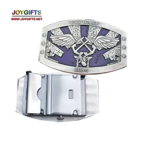 USS LHD-1 Web Belt Buckle