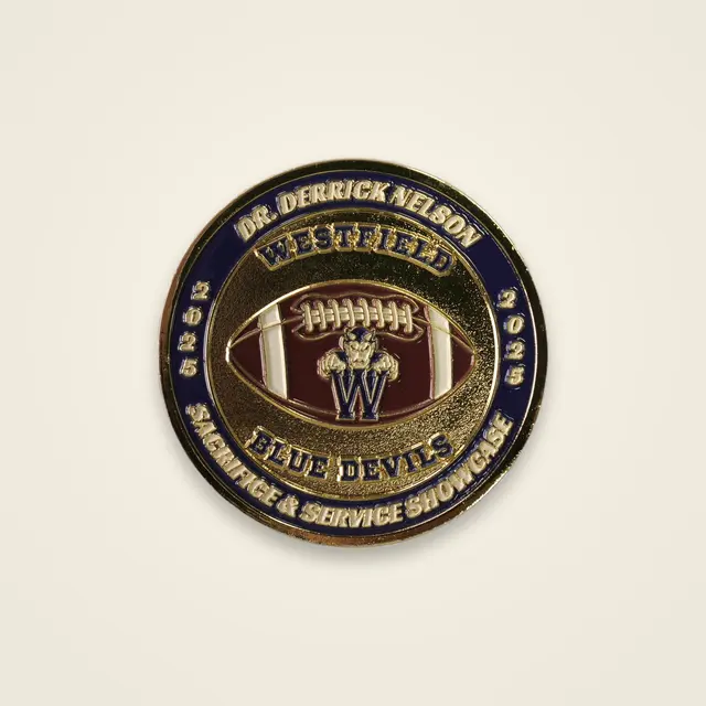 Blue Devils Football Coin